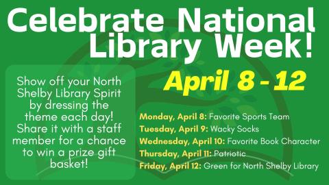 Celebrate National Library Week!  April 8-12