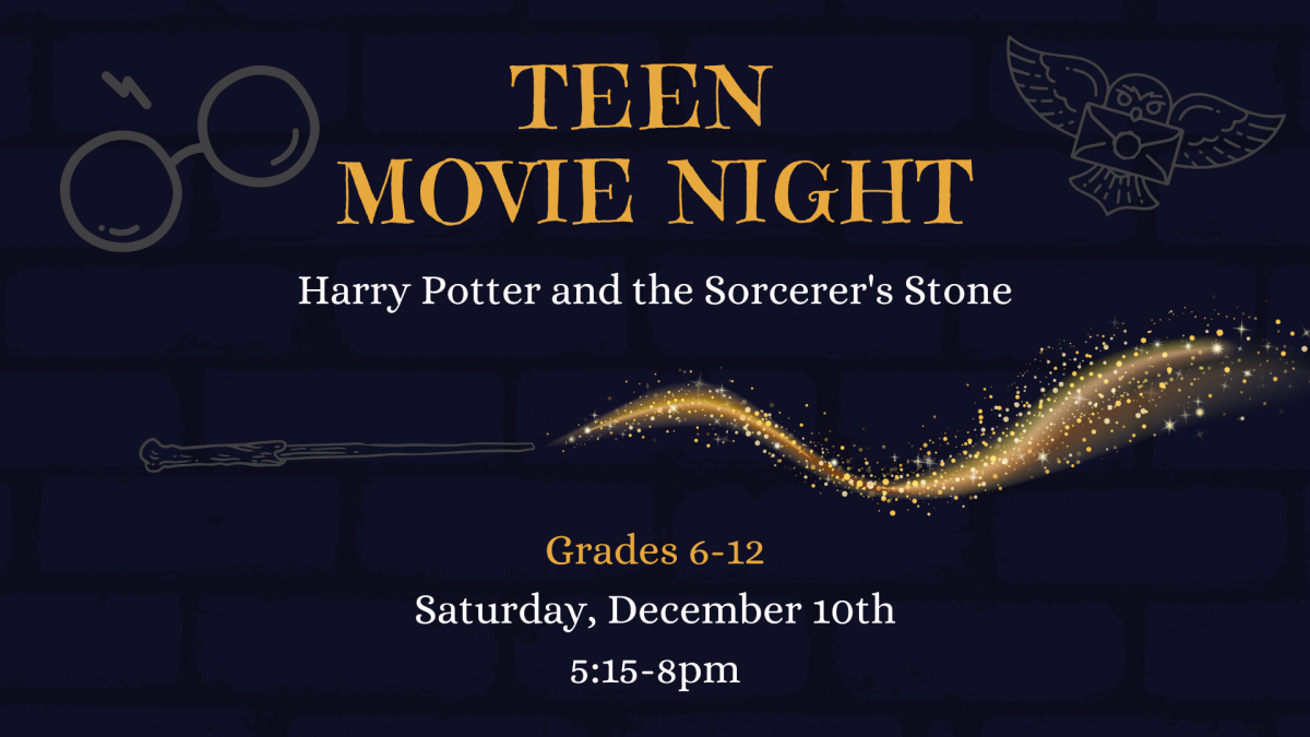 Teen Movie Night, Saturday December 10th 5-8pm