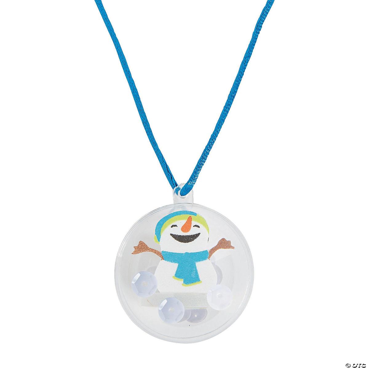 Winter snowglobe ornament craft kit.