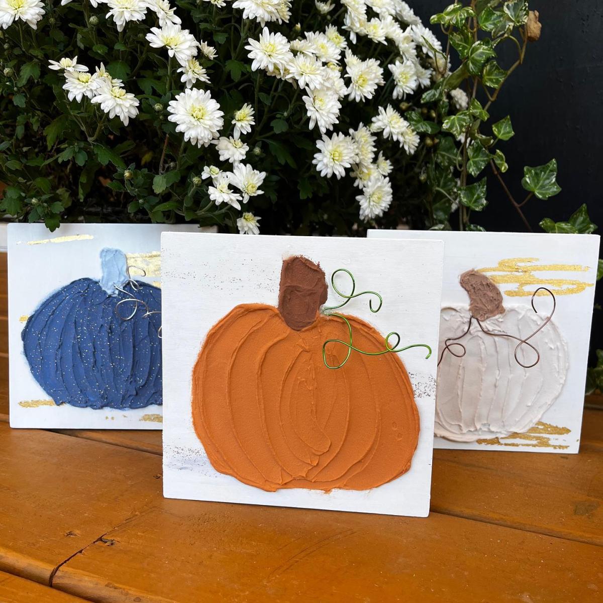 Pumpkin Spackle Painting