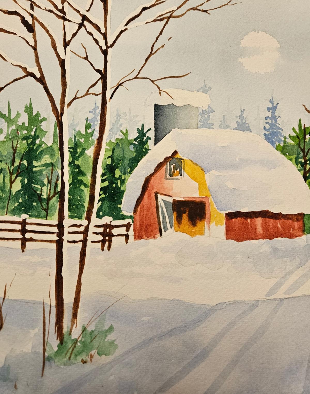 winter barn